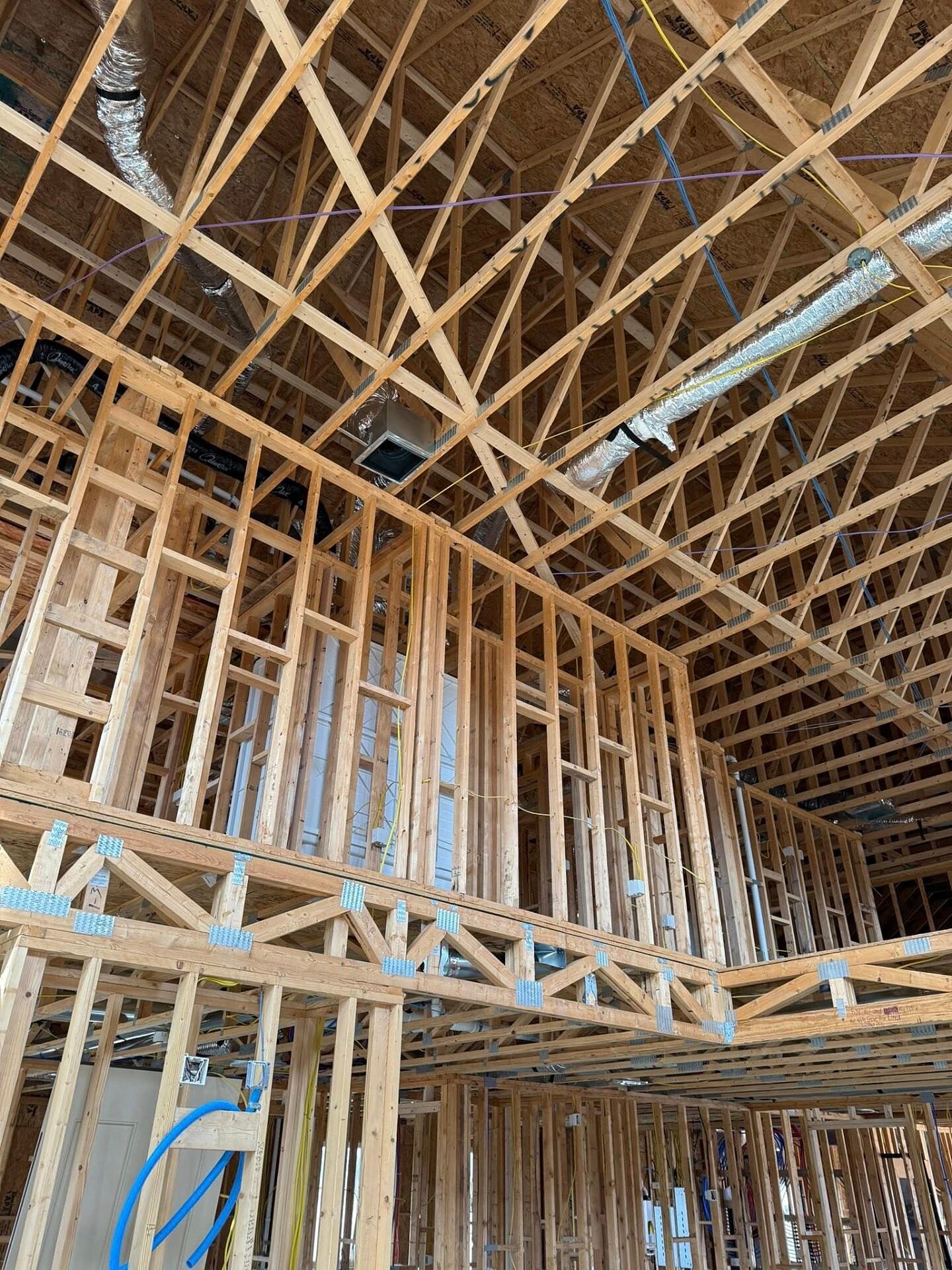 Large scale residential framing and roof truss work in Wichita Kansas